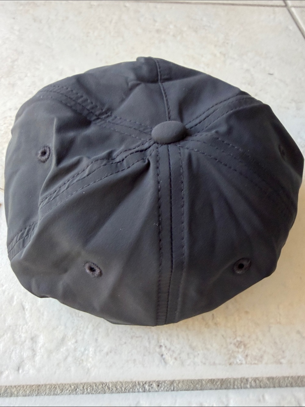 NWT Fear of God Essentials Black Nylon Baseball Cap with Logo Patch - Picture 4 of 5